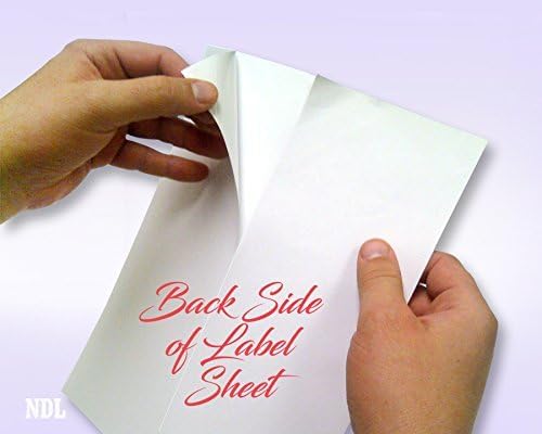 NextDayLabels 8.5x11 Full Sheet Stickers White Blank Labels for Laser Inkjet Printer - 1 Per Page Self-Adhesive Shipping Product Packaging Made in USA - 100 Labels