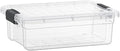 Superio Storage Bins with Lids, Clear Plastic Containers for Organizing, Stackable Totes, BPA Free, Odor Free, Organizer Boxes for Home, and Dorm