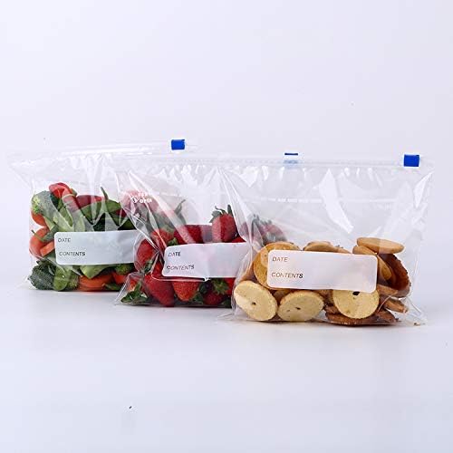 INKulture Plastic Food Storage Re-Usable Bag Safe for Freezer & Microwave 10 Pcs (Clear)Size Medium Size(9" X 9")