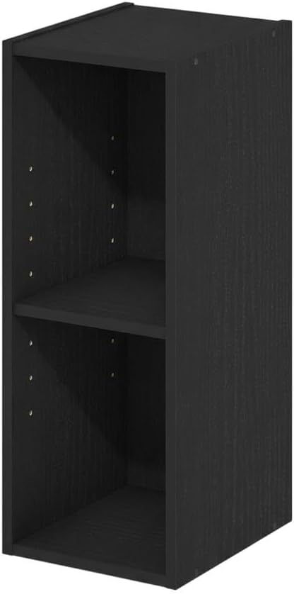 Furnifact Blackwood Bookcase with Elegant Wooden Design, Space-Saving Compact Storage, Durable Wood Material for Modern Home Office and Living Room