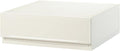 SQC-SWWH SQC-SWWH Correct Case, Freely Combined, Drawer Storage Case, Wide S, White (Front Panel Mirror Surface), Drawer Storage That Can Be Combined According To Your Lifestyle, Pull Out And Close