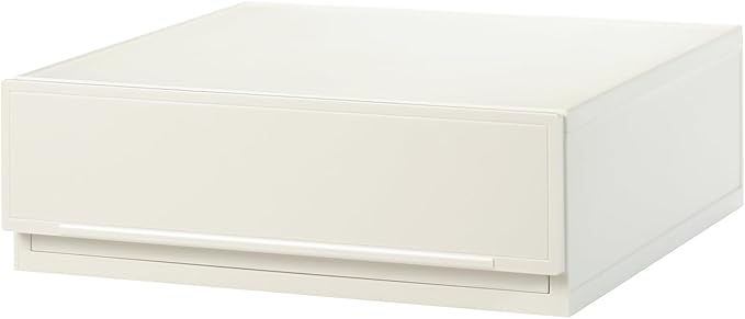 SQC-SWWH SQC-SWWH Correct Case, Freely Combined, Drawer Storage Case, Wide S, White (Front Panel Mirror Surface), Drawer Storage That Can Be Combined According To Your Lifestyle, Pull Out And Close