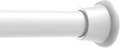 Tension Curtain Rod 30-62Inch White Tension Rod for Windows Shower Curtain Rods No Drilling Spring Adjustable Curtain Rods for Windows,Doorway,Bathroom,Closet,7/8" Diameter