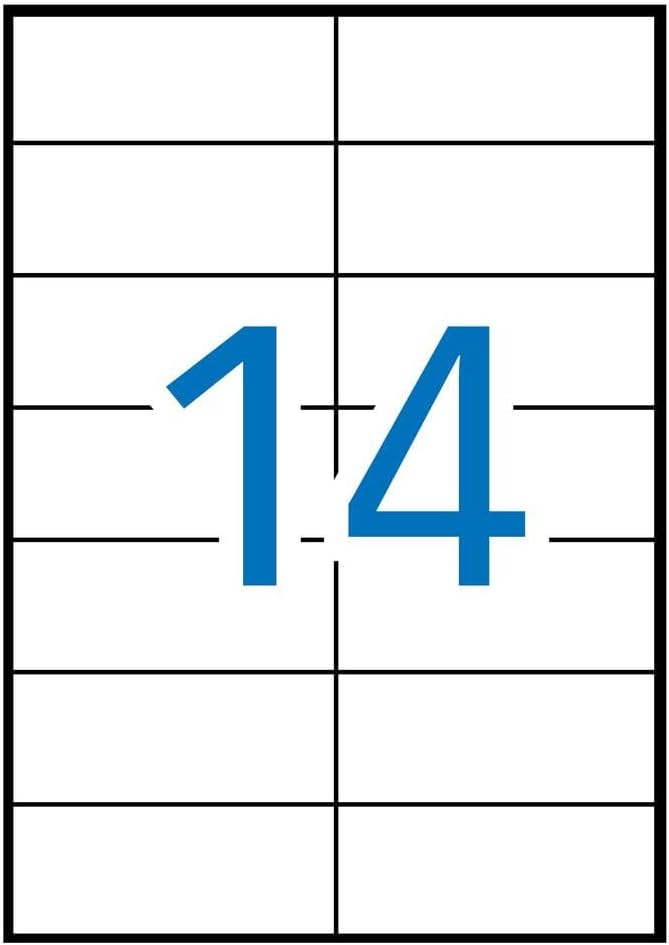 Apli 002612 - Box of 100 white labels for printer 105X42.4