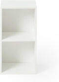 FurnitureR Basics Cube Storage Organizers - can be Combined Freely, Closet Storage Cabinet Shelf, Stackable Cubby Shelf for Bedroom, Office, Study, Classroom, White