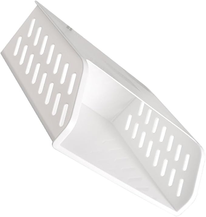1pc Wall-mounted Storage Rack Multipurpose Plastic Organizer for Kitchen and Bathroom Punch Design Easy Installation and White