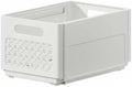 Cabinet Organizer Adjustable Drawer Basket Pull-Out Storage Solution Stackable Bin Suitable for Home Kitchen Office, White, Xl