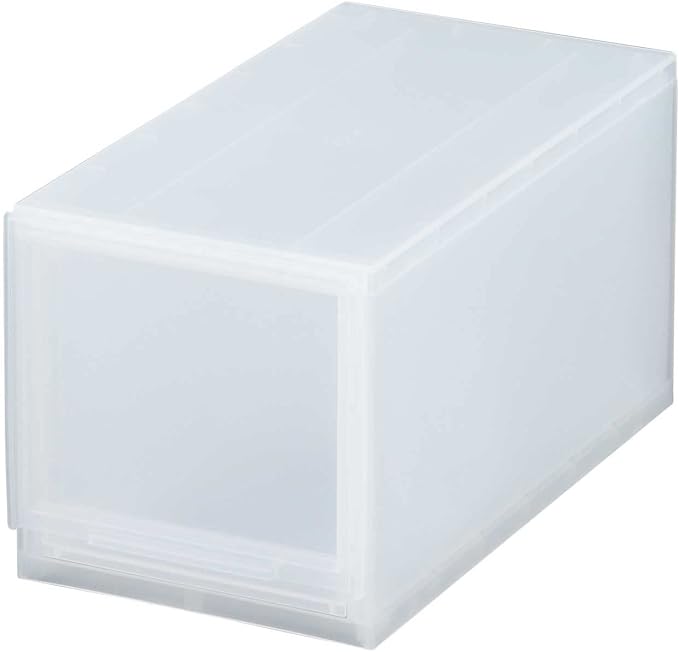 Sanka D2SC-MSCL Modular Case, Flexible Combination Drawer Storage Case, Slim M, Clear, Drawer Storage That Can Be Combined According to Your Lifestyle, Pull Out And Close Drawers, Rubber Stopper To