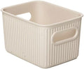 Superio Eco-Friendly Decorative Plastic Storage Bin - Plastic Basket Open Home Storage Organizer Basket, Container Boxes for Organizing Closet Storage Bins for Shelves Drawer Shelf (1.5 Liter)