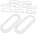 Healifty 10pcs Heavy Duty Plastic Box Handles for Moving Lifting and Carrying Comfortable Grip for Easy Attachment to Cardboard and Storage Bins and Reliable Packing Straps