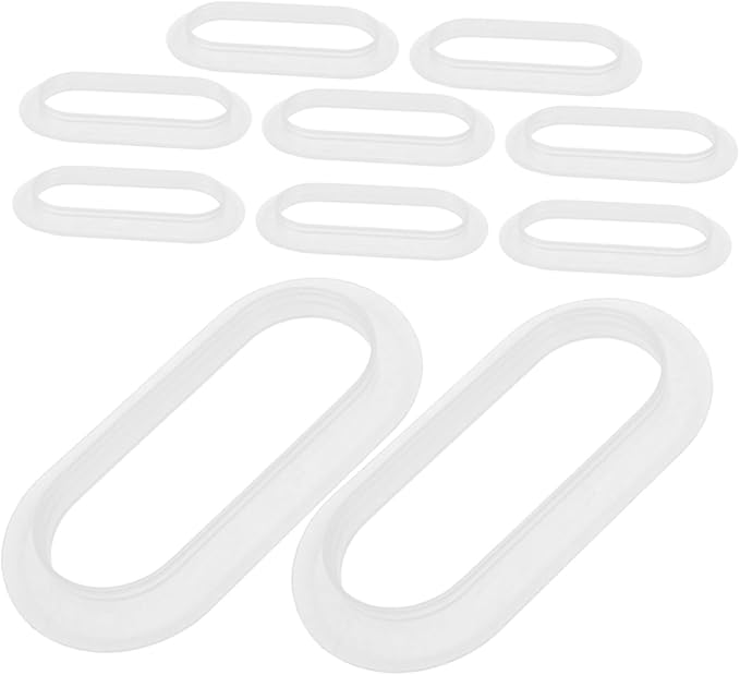 Healifty 10pcs Heavy Duty Plastic Box Handles for Moving Lifting and Carrying Comfortable Grip for Easy Attachment to Cardboard and Storage Bins and Reliable Packing Straps