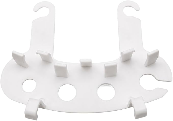 harayaa 5 Gallon Bucket Brush Bracket Organizer Rack Multipurpose Storage Brushes Holder, White
