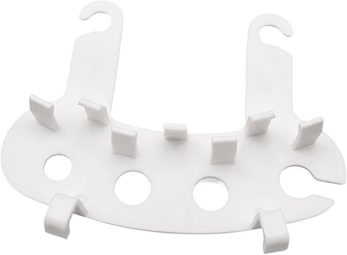 harayaa 5 Gallon Bucket Brush Bracket Organizer Rack Multipurpose Storage Brushes Holder, White
