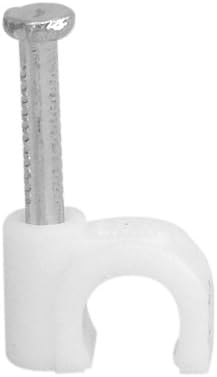 Your Cable Store 100 Pack White Ethernet / RG59 / 6mm Nail in Cable Clips