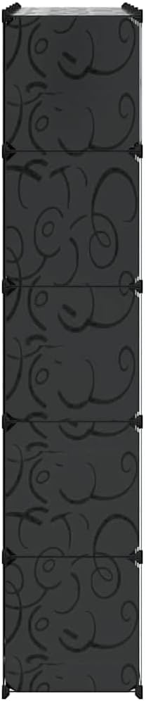 vidaXL Modular Storage Black and White Plastic Large Modular