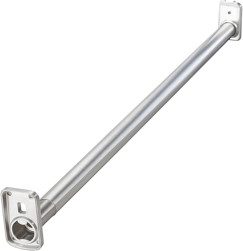 Knape & Vogt Closet Pro Rod, 48-72 inch, Platinum