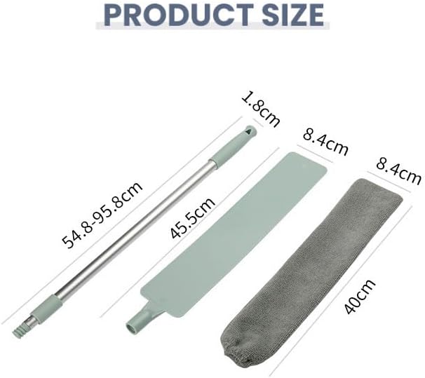 2026 New Retractable Gap Dust Cleaner, Upgraded Extendable Microfiber Duster with Bendable & Removable Head, Washable Dusting Brush for Home, Kitchen, Car & Hard-to-Reach Areas (1)