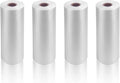 9527 Product 12" x 20" Clear Plastic Produce Bag, Food Storage Bag on a Roll, 350 Bags One Roll (4 Rolls), Freeze/Heat Clear Bag for Bread, Meat, Vegetables, Fruits