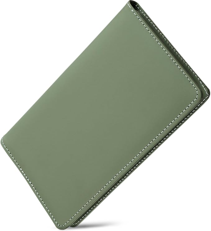 Leather Professional Business Card Holder Organizer Book - 300 Card Capacity Premium PU Folder with Soft Cover, Name Card Credit Cards Binder for Men/Women, Fruit Green
