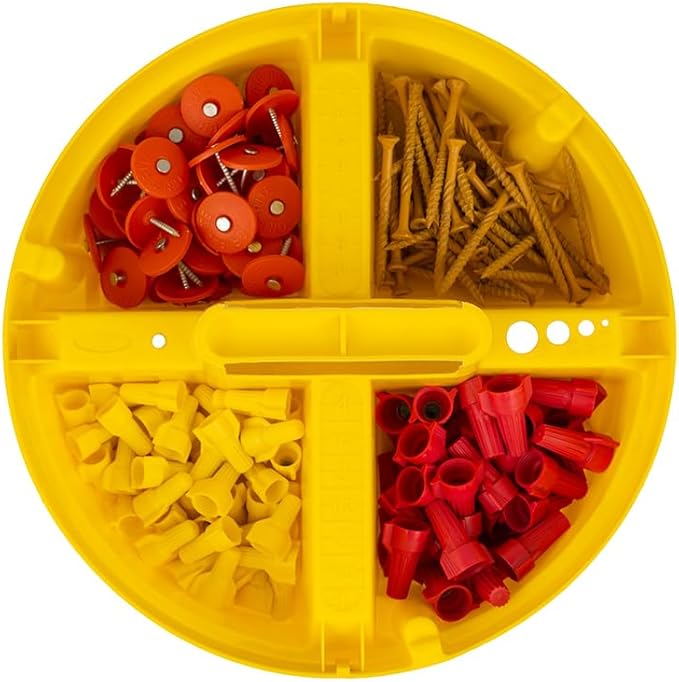 Bucket Boss - Bucket Stacker Small Parts Organizer, Bucket Organization (15051) , Yellow