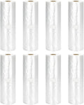Immuson 12" x 20" Plastic Produce Bag on a Roll Food Storage Bag Clear Plastic Produce Bag for Fruits, Vegetable,Bread, Kitchen Bags (2800 Bags-8 Roll)