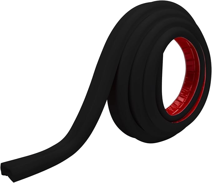 TV Cord Hider – Flexible Wall Cord Cover Slim Design Silicone Cable Raceway - Self Adhesive, Cut to Size Design for Hiding Wires on Wall - Clean Home Setup Cable Concealment (Black, 6 Feet)