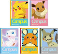 Showa Notebook, Pokemon Notebook, Campus Notebook, Dotted Ruled, A-Ruled, Pack of 5, 119729003