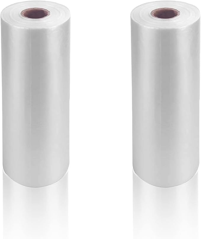 9527 Product 12" x 20" Clear Plastic Produce Bag, Food Storage Bag on a Roll, 350 Bags One Roll (2 Rolls), Freeze/Heat Clear Bag for Bread, Meat, Vegetables, Fruits