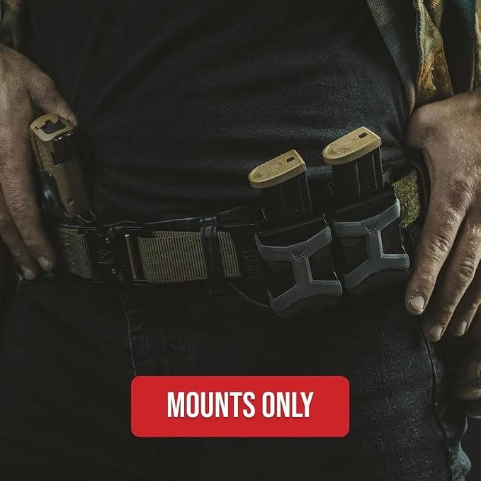 Gen 2 Universal Mag Carrier – Ambidextrous IWB/OWB Mag Pouch for Single & Double Stack Magazines. Fits Glock, 1911, S&W, Sig Sauer, Beretta & More.