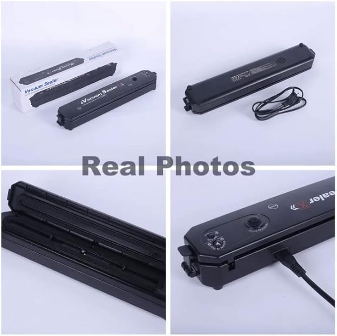 Portable Vacuum Sealer, Automatic Sealer for Food Storage, Easy to Use Compact Food Preservation Sealing Machine for Home & Kitchen