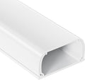 Large Cord Hider - 47in Wire Hiders for TV on Wall, Paintable Cable Hider, X-Large Cable Management Kit, Cord Hiding for Wall, W1.6in H0.8in White