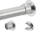Closet Rod, 17 to 87 Inch Stainless Steel Adjustable Closet Rod,1.3 Inch Diameter Heavy Duty Closet Rods for Hanging Clothes,Silver Closet Poles for Wardrobes