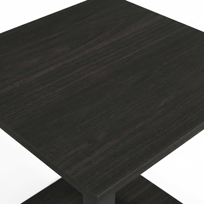 Furnifact Espresso Black Bookcase with Wood Construction, Sturdy Shelving, Modern Design, Ideal for Living Room, Office or Bedroom Storage