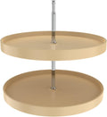 REV-A-SHELF Polymer Full-Circle 2-Shelf Lazy Susan w/Dependent Hardware for Corner Base Cabinets