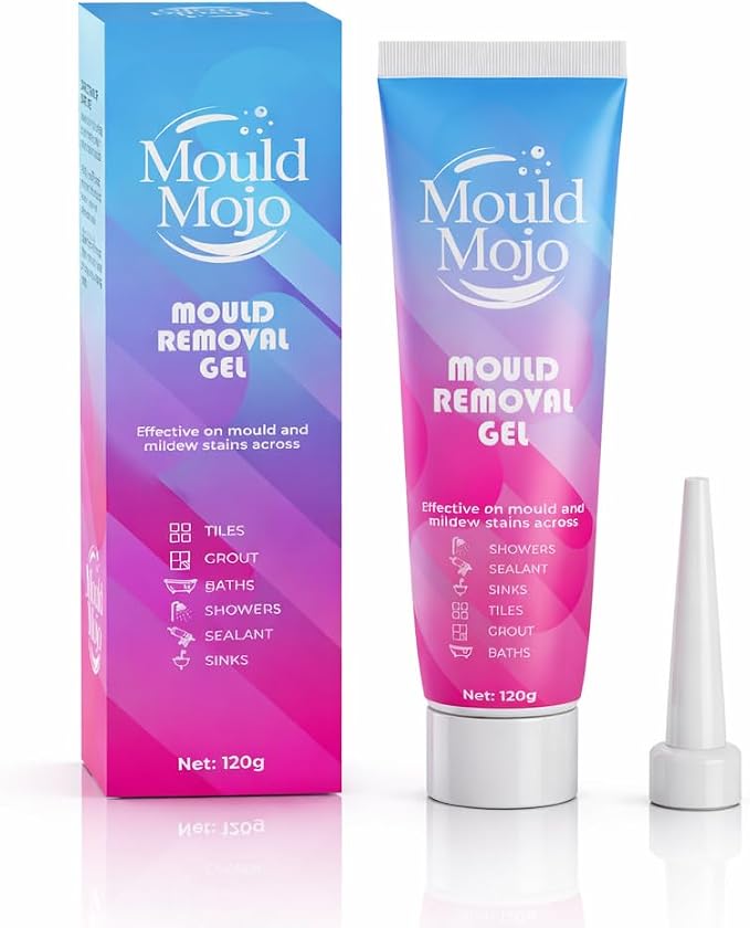 Mold & Mildew Cleaning Gel – No Scrub Deep Clean Treatment for Grout, Shower Caulk, Tiles & Washing Machine Seals – 120g