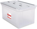 STAPLES Wing Lid File Totes, Letter Size, Clear, 2/Pack