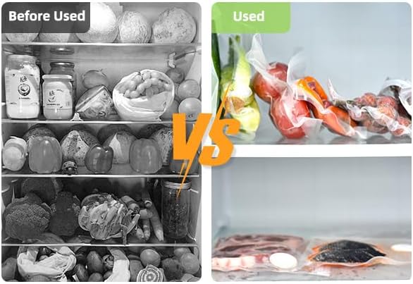 VENMATE Reusable Vacuum Sealer Bags, 15 Pack BPA-Free 8.27×8.66 Inch, Heavy-Duty Commercial Grade, Leak-Proof, Freezer Microwave Sous Vide Safe, Compatible with Vacuum Sealers | BPA-Free, Food-Grade, Reusable