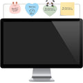 2 Pieces Monitor Memo Board Top Mount,18“ Monitor Sticky Note Holder,Universal Transparent Sticky Notes Memo Pad,Sticky Boards,Message Board for Computer Monitors
