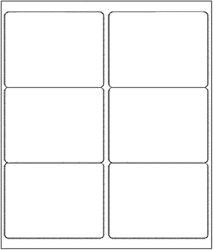 3 1/3" x 4" Printable Label White 500 Sheets, Sticker Label Paper for Laser and Inkjet Printers Compatible 5164 8164 Shipping Address Labels