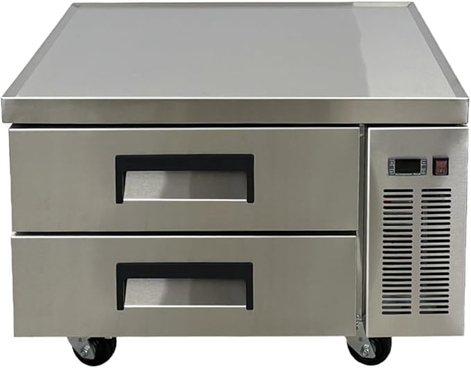 Commercial Chef Base Refrigerator, ETL Fridge Cooler, 36" W 2 Drawer