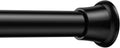 Tension Curtain Rod 30-61Inch Black Tension Rod for Windows Shower Curtain Rods No Drilling Spring Adjustable Curtain Rods for Windows,Doorway,Bathroom,Closet,7/8" Diameter