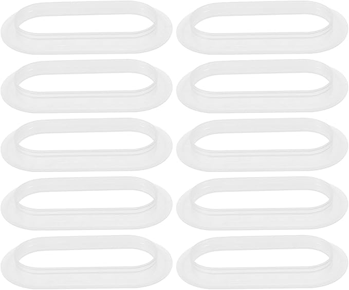 NUOBESTY 10pcs Plastic Box Handles Heavy Duty Carry Straps for Moving and Storage, Corrugated Carton Grip for Organizing Storage Bins and Carry Bags