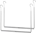 Foldable Hanging Closet Rod Adjustable Width and Height, Chrome | Space-Saving Clothes Hanging Bar，Heavy Duty Closet Hanging Organizer Closet Extender Hanging Rod Double Hanging Rod ,2 Pack