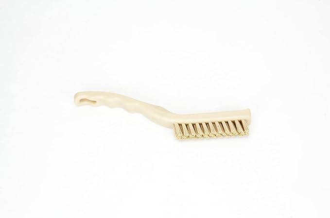 SPARTA Detail Brush Grout Brush, Crevice Brush with Hanging Hole for Bathroom, Kitchens, Countertop, Plastic, 9 Inches, Tan