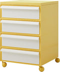 ELEFOCUS 5 Stackable Plastic Storage Bins, rotatable Storage cabinets and Drawers, Bedside Storage Units(Size:42x42x64cm(17x17x25inch),Color:F)