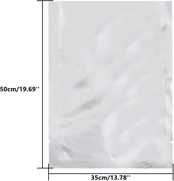 Heat Sealable Mylar Food Storage Bag,ULIFESTAR 5.5Mil Thicker Food Storage Pouches Oxygen Absorbers Vacuum Seal Airtight Packaging for Coffee Beans, Tea, Grains, etc（35 * 50cm/13.78 * 19.69'' ）