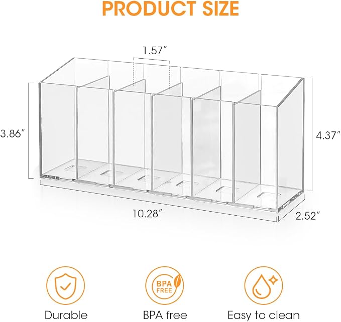 AIEVE 2 Pack Drink Packet Organizer, Water Drink Packet Holder with Removable Dividers for Pantry Organizers and Storage, Water Flavor Powder Mix Holder for Kitchen Storage Organization