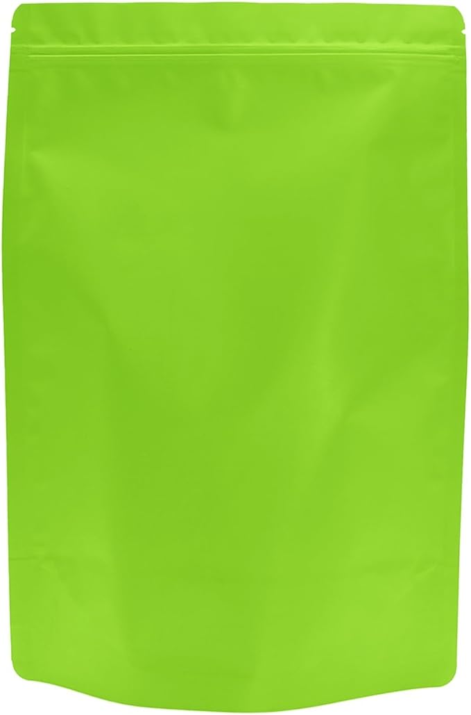 50PCS Smell Proof Resealable Pouch Bags,ULIFESTAR Aluminum Foil Flat Food Storage Bag,Sealable Pcsaging Zipper Pouches with Tear Notches for Pcsaging Lipgloss,Jewelry,etc(20*30cm/7.87*11.81",Green)