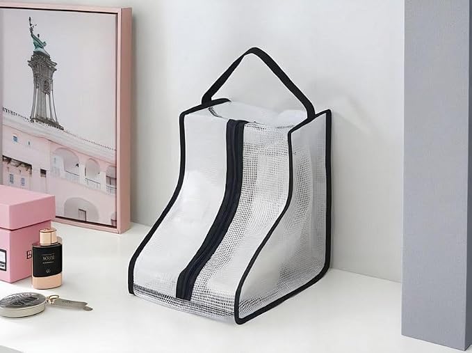 Portable 2 Pack Boots Storage,Short Boots Storage/Protector Bag | Black Portable waterproof storage bags are used for travel storage,under the bed,wardrobe,shoe cabinet and other home storage