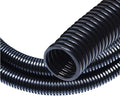 30 FT 1/2” Wire Loom Split Tubing,Dog Cat Cord Protector,Split Wire Loom Tubing Wire Conduit – Black (30FT 1/2")